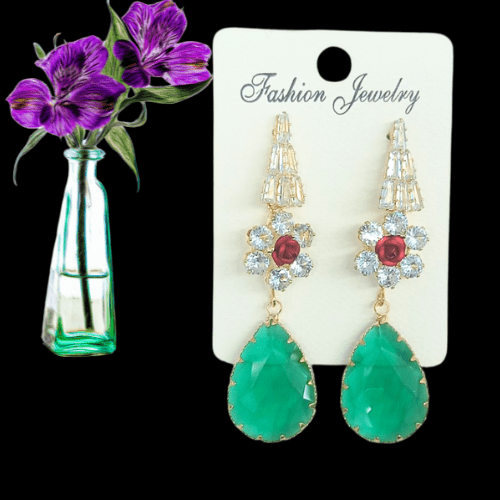 Colored Gems Earrings